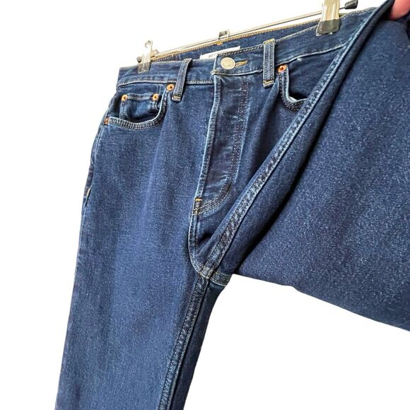 Re/Done 90s High Rise Ankle Crop Comfort Low Stretch Denim Jeans Women’s 27 - Picture 7 of 14